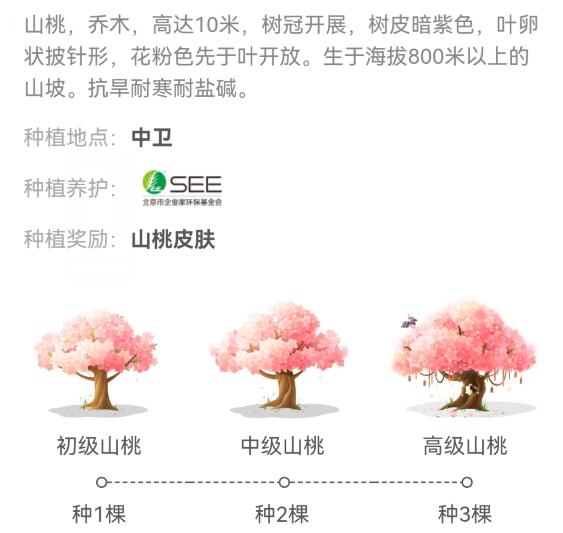 蚂蚁森林山桃绝版了吗（官方没补树苗也没下架）