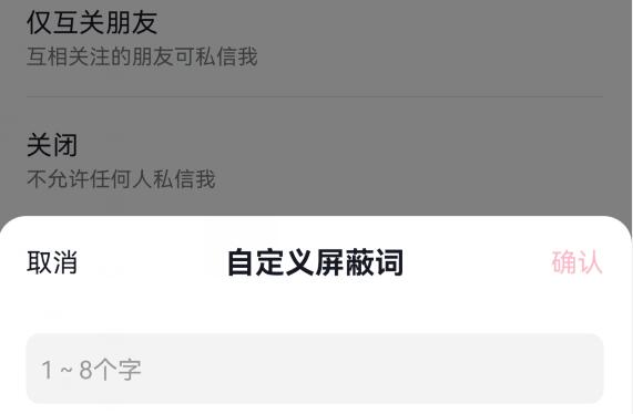 在哪里设置了抖音私信屏蔽词?