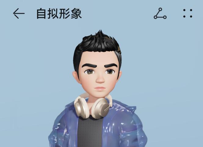 华为鸿蒙手机的自拟形象在哪设置？