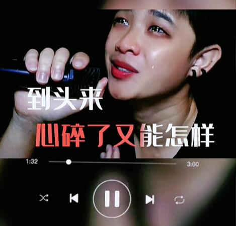 抖音心碎了又能怎样到头来还不是梦一场 