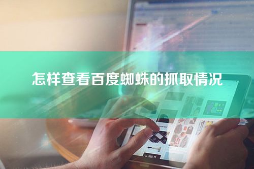怎样查看百度蜘蛛的抓取情况（如何查看百度蜘蛛的抓取情况）
